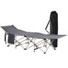 Outsunny Single Portable Outdoor Bed - Grey