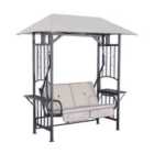 Outsunny Outdoor Garden 2 Seater Canopy Swing Seat
