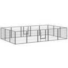 PawHut 16 Panels Heavy Duty Puppy Play Pen 80Hcm