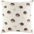 Evans Lichfield Oakwood Hedgehog Repeat Filled Cushion