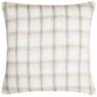 Yard Yarrow Check Faux Mohair Check Polyester Filled Cushion
