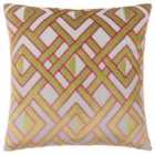Paoletti Henley Velvet Jacquard Filled Cushion