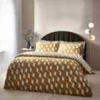 Hoem Zabine Abstract Cotton Rich Reversible Super King Duvet Cover Set