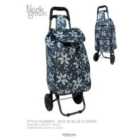 Blue Flower Shopping Trolley