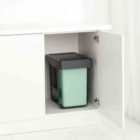 Brabantia Sort&go Built-in Bin, 2X15L - Dark Grey