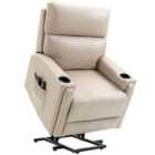 HOMCOM Lift Chair For Living Room, Recliner Chair With Vibration Massage, Heat