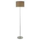 Lighting Collection Chrome Floor Lamp Grey Shade