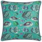 Wylder Tropics Abyss Fish Repeat Chenille Filled Cushion