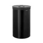 Brabantia Laundry Bin, 60L, Plastic Lid - Matt Black