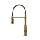 Living and Home Modern Single Handle Kitchen Faucet With Spring Spout 53Cm