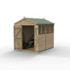 Forest Garden Beckwood 6x8 Apex Shed - 4 Windows - 2 Door