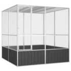 vidaXL Bird Cage Anthracite 213.5x217.5x211.5cm Steel