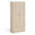 Furniture To Go Space Wardrobe With 2 Doors + 1 Drawer - Oak