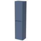 Wickes Malmo Misty Blue Wall Hung J Pull Tower Unit - 1600 x 400mm