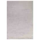 Asiatic Kuza 120X170Cm Plain Stripe Silver Rug