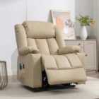 Artemis Home Sheridan Dual Motor Electric Lift Assist Riser Recliner with Massage and Heat - Cream