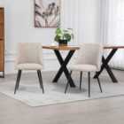 Artemis Home Morandi Fabric Dining Chairs - Set of 2 - Brown