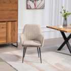 Artemis Home Carrara Fabric Dining Chairs - Set of 2 - Brown