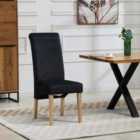 Artemis Home Rimini Velvet Dining Chairs - Set of 2 - Black