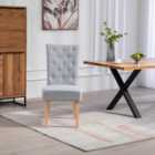 Artemis Home Pienza Fabric Dining Chairs - Set of 2 - Grey