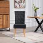Artemis Home Pienza Fabric Dining Chairs - Set of 2 - Black