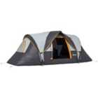 Outsunny Outdoor Camping Tent For 5-6 w/ Bag, Fibreglass & Steel Frame