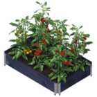 Upyard Large Eco Black Garden Box - 1200 x 800 x 195mm - 0.96m