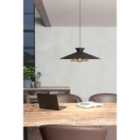 Eglo Grizedale Black & Brass Single Pendant Light