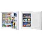 Igenix White Under Counter Fridge & Under Counter Freezer Set of 2