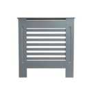 Jack Stonehouse Matt Grey Horizonal Line Radiator Cover - Small