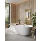 Naturepanel Hydrolock Bleached Cuneo Oak Laminate Slat Wall Panelling - 2400 x 598 x 11mm