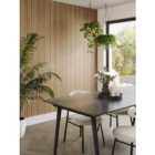 Naturepanel Hydrolock Brown Cuneo Oak Laminate Slat Wall Panelling - 2400 x 598 x 11mm