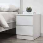 Birlea Oslo 2 Drawer Bedside - White