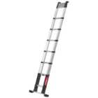 Telesteps Prime Line 3.5m Aluminium Telescopic Ladder with Stabiliser Bar - Max Height 4.3m