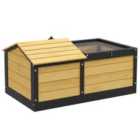 PawHut Wooden Tortoise House, Small Pet Reptile