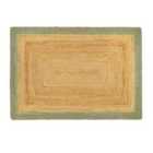 Origins Jute Border Sage Green 160X230