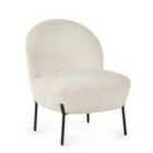 Julian Bowen Lulu Boucle Accent Chair - Ivory