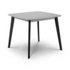 Julian Bowen Casa Square Dining Table Grey/Black