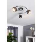 Eglo Bimeda LED Nickel-nero/Chrome Ceiling Light