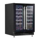 Baridi 60Cm Dual Zone Commercial Grade Wine Cooler 40 Bottle Under Counter Freestanding Fridge