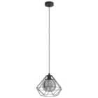 Eglo Vernham Black Geometric Pendant Light - 325mm
