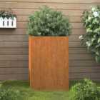 vidaXL Planter 42X38X75cm Corten Steel