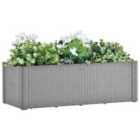 vidaXL Garden Raised Bed With Self Watering System Grey 100X43X33cm