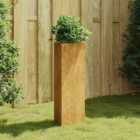 vidaXL Garden Planter 30X26X75cm Corten Steel
