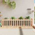 vidaXL Garden Raised Bed w/ Fence Design 200x50x50cm Solid Wood Pine