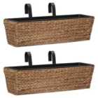 vidaXL Garden Planters 2pc Water Hyacinth