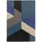 Asiatic Reef Rug 160X230Cm Rf13 Big Geo Blue