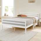 Aspire Furniture Alpine Bed Frame In White Finish