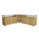 Zest Wooden Outdoor Kitchen - Set