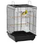 PawHut 59cm Bird Cage w/ Openable Top, Stand, Tray, Handles, Feeding Bowls